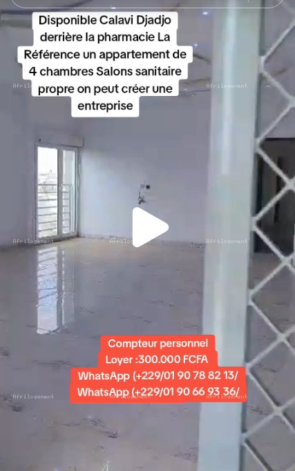 APPARTEMENT DE 4 CHAMBRES A LOUER